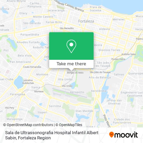Sala de Ultrassonografia Hospital Infantil Albert Sabin map