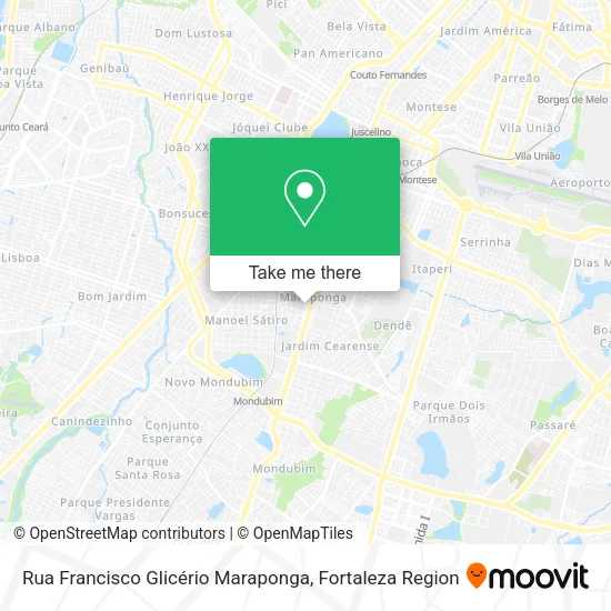 Rua Francisco Glicério Maraponga map