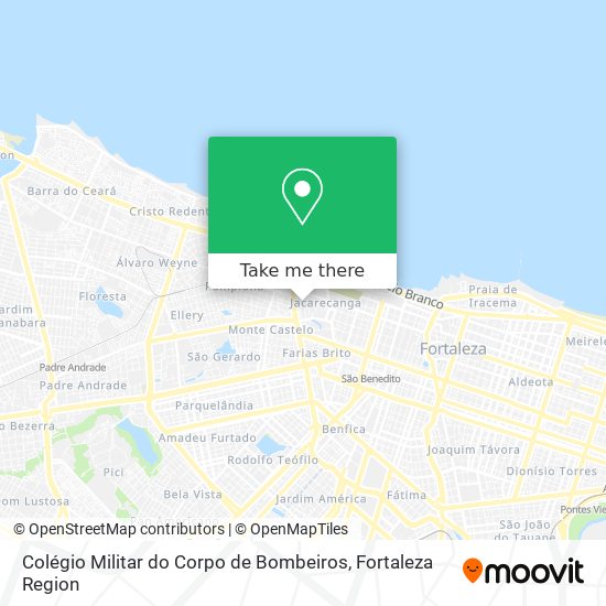 Colégio Militar do Corpo de Bombeiros map