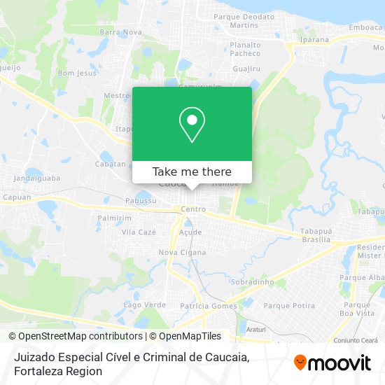Juizado Especial Cível e Criminal de Caucaia map