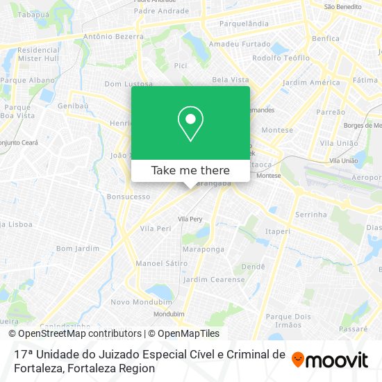 17ª Unidade do Juizado Especial Cível e Criminal de Fortaleza map