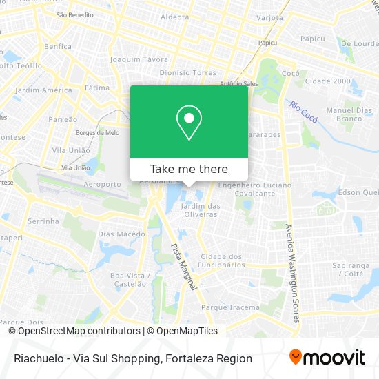 Riachuelo - Via Sul Shopping map