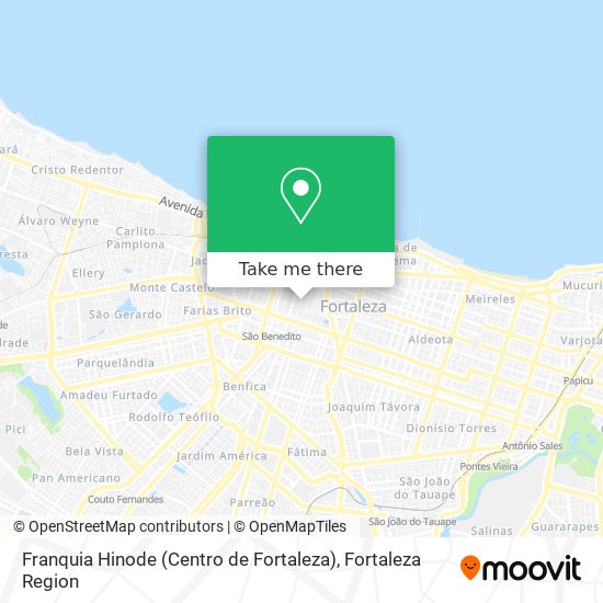 Mapa Franquia Hinode (Centro de Fortaleza)