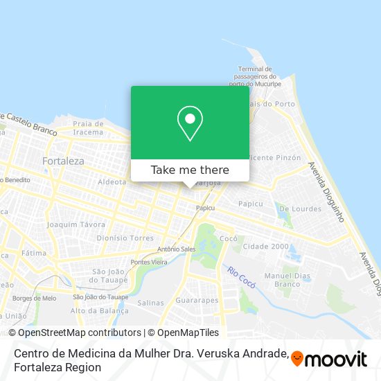 Mapa Centro de Medicina da Mulher Dra. Veruska Andrade