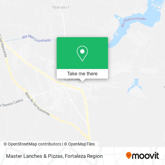 Master Lanches & Pizzas map