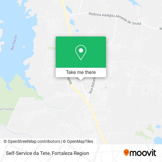 Self-Service da Tete map