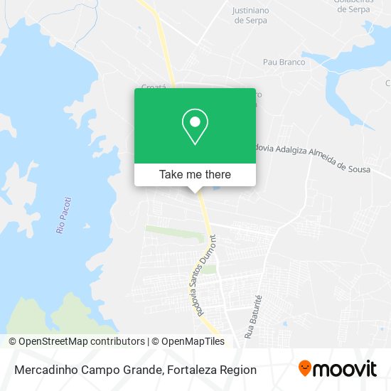 Mercadinho Campo Grande map