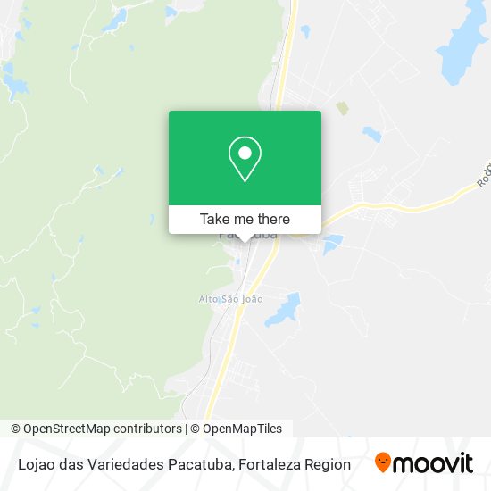 Lojao das Variedades Pacatuba map