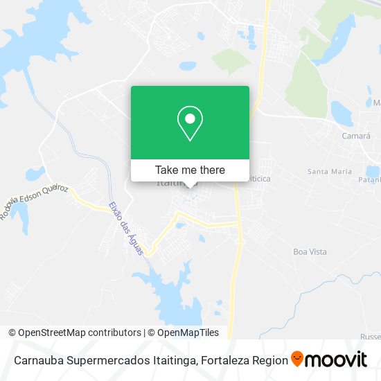 Mapa Carnauba Supermercados Itaitinga