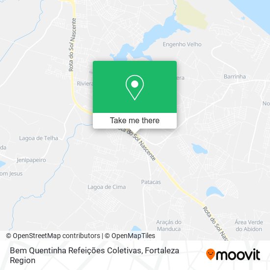 Mapa Bem Quentinha Refeições Coletivas