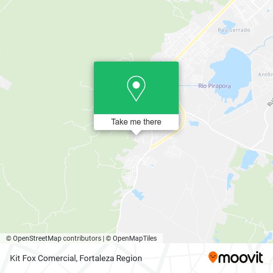 Kit Fox Comercial map