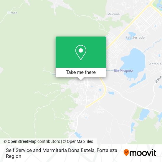 Self Service and Marmitaria Dona Estela map