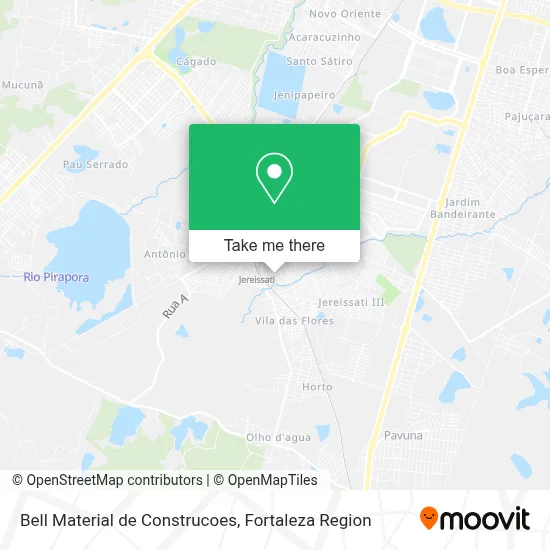 Bell Material de Construcoes map