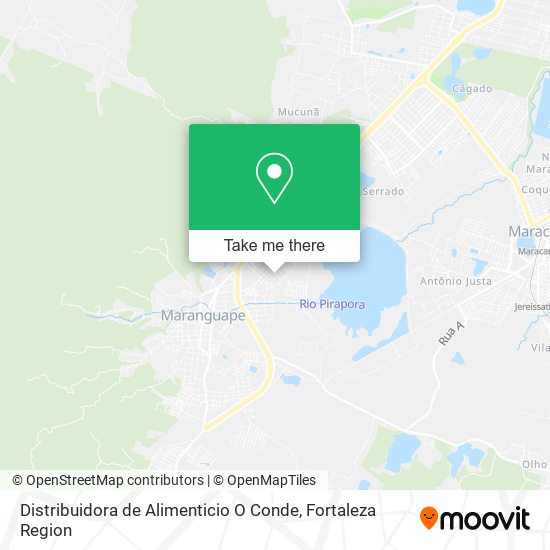 Distribuidora de Alimenticio O Conde map