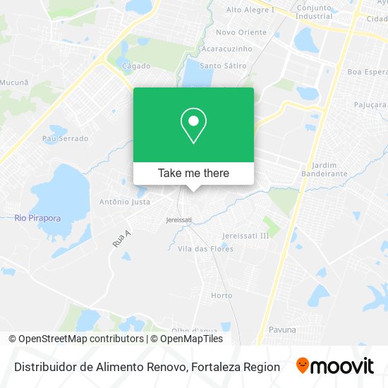 Distribuidor de Alimento Renovo map