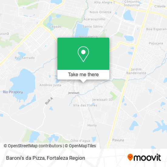 Baroni's da Pizza map