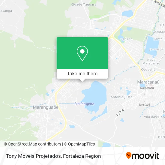 Tony Moveis Projetados map