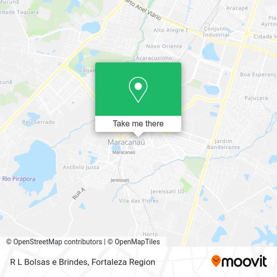 R L Bolsas e Brindes map