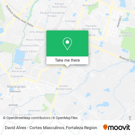 Mapa David Alves - Cortes Masculinos