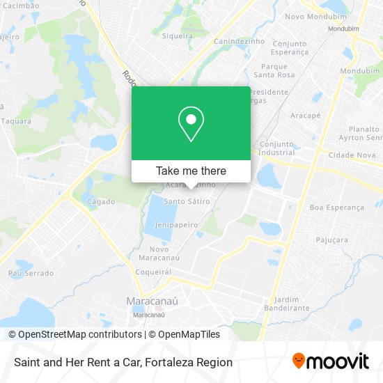 Saint and Her Rent a Car map