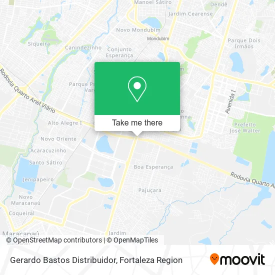 Gerardo Bastos Distribuidor map