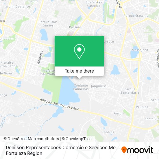 Denilson Representacoes Comercio e Servicos Me map