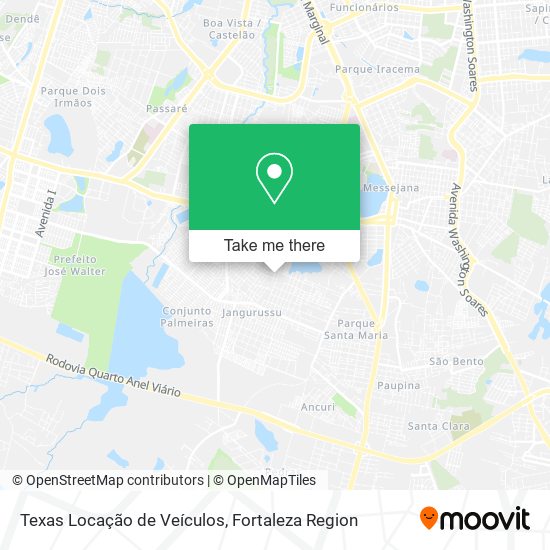 Texas Locação de Veículos map