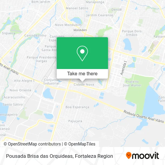 Pousada Brisa das Orquideas map