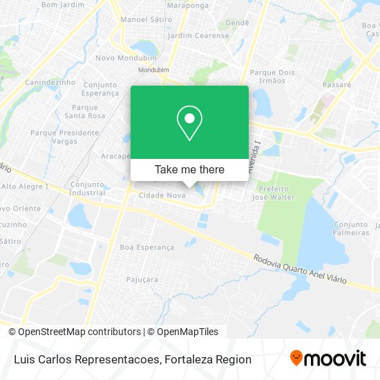 Mapa Luis Carlos Representacoes