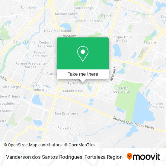 Vanderson dos Santos Rodrigues map