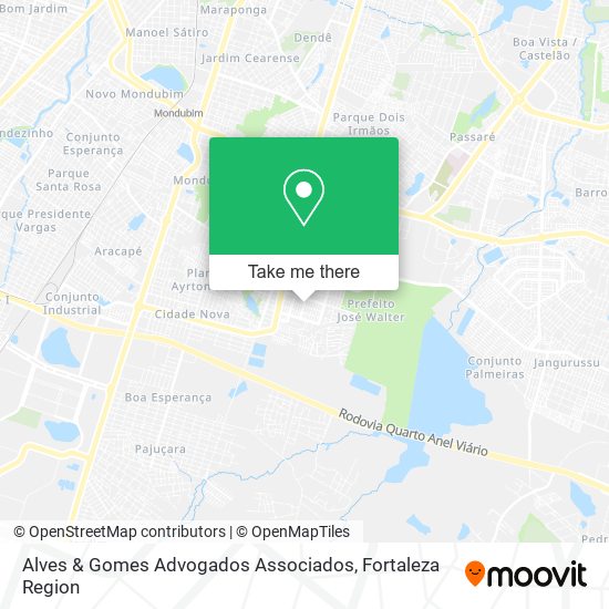 Mapa Alves & Gomes Advogados Associados