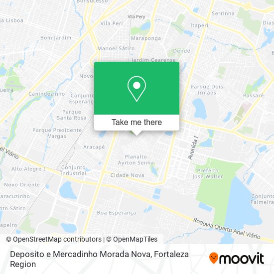 Deposito e Mercadinho Morada Nova map