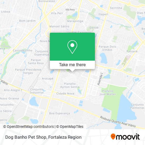 Dog Banho Pet Shop map