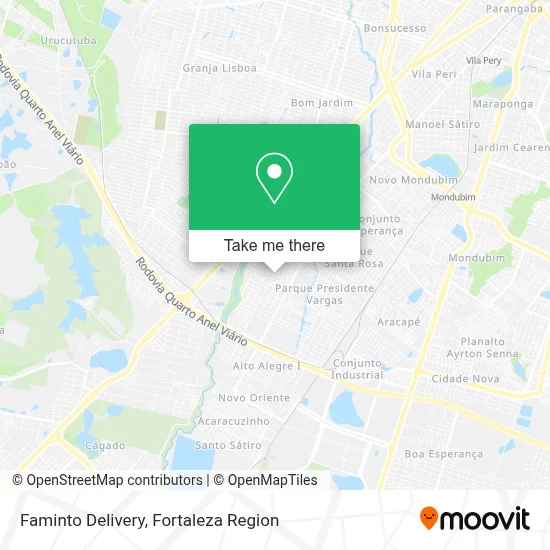 Faminto Delivery map