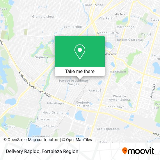 Delivery Rapido map