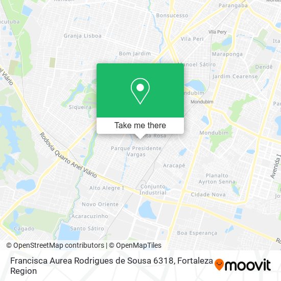 Francisca Aurea Rodrigues de Sousa 6318 map