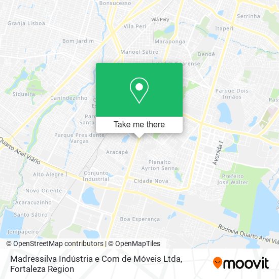 Mapa Madressilva Indústria e Com de Móveis Ltda