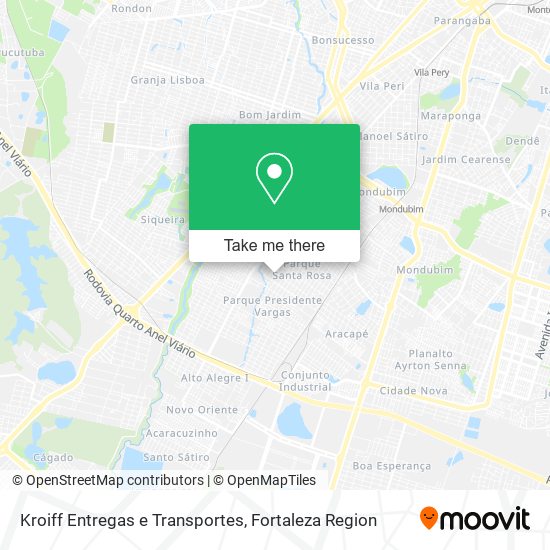 Kroiff Entregas e Transportes map