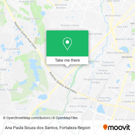 Ana Paula Souza dos Santos map