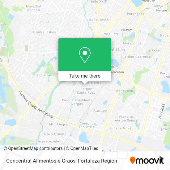 Concentral Alimentos e Graos map