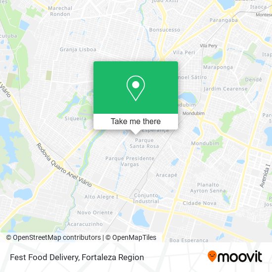 Fest Food Delivery map