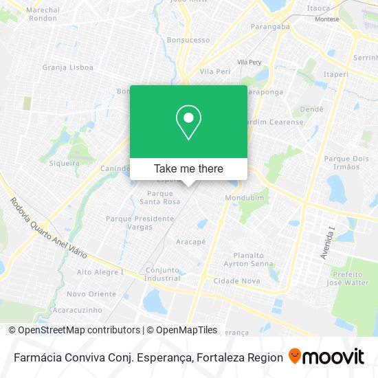 Farmácia Conviva Conj. Esperança map