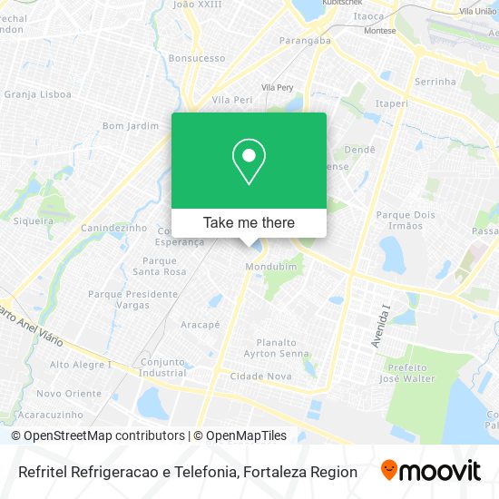Mapa Refritel Refrigeracao e Telefonia
