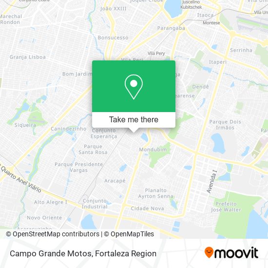 Campo Grande Motos map