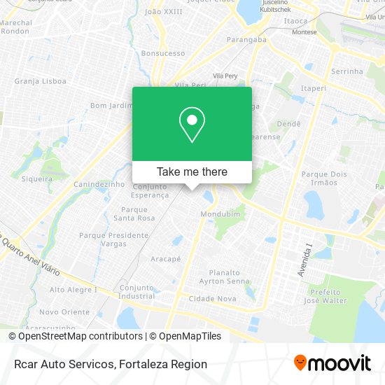 Mapa Rcar Auto Servicos