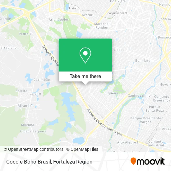 Coco e Boho Brasil map