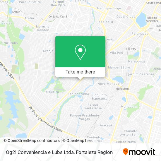 Mapa Og2l Conveniencia e Lubs Ltda