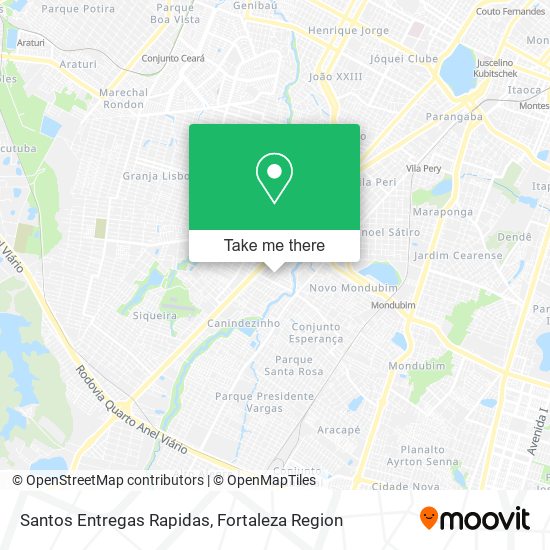 Mapa Santos Entregas Rapidas