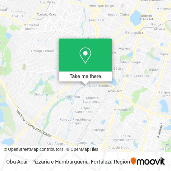 Oba Acai - Pizzaria e Hamburgueria map