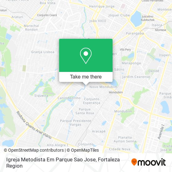 Mapa Igreja Metodista Em Parque Sao Jose